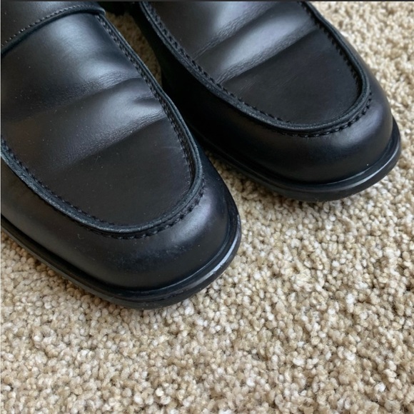 Salvatore Ferragamo Black Leather Loafers Size 8.5 - Picture 4 of 8